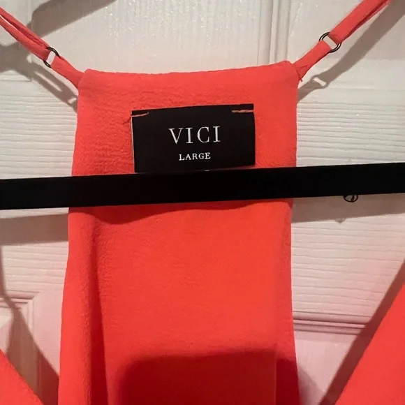 Vici Orange Racer Back Top NWOT - Picture 2 of 4